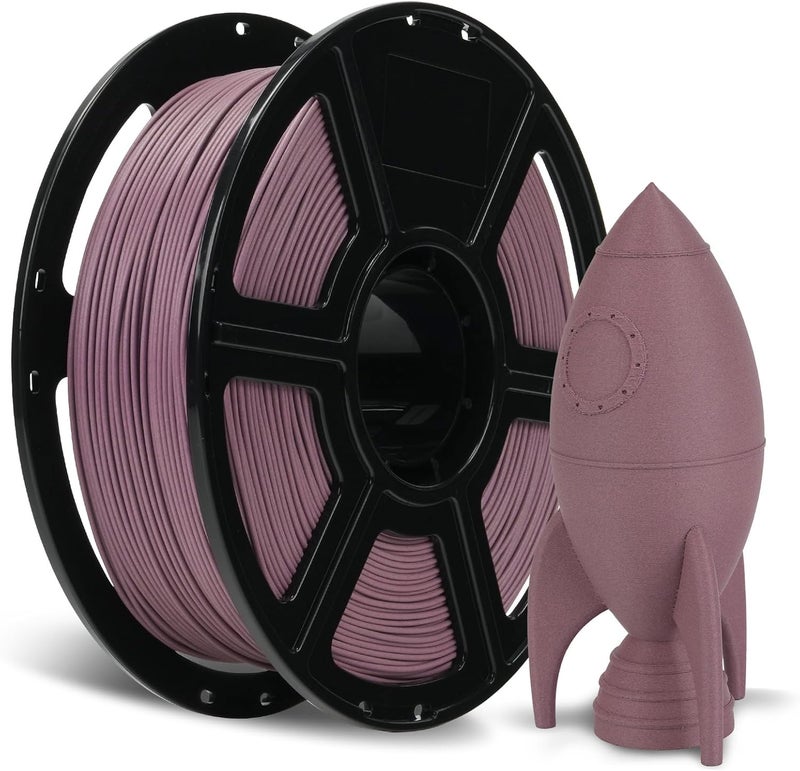 FLASHFORGE Carbon Fiber PETG Filament 1.75mm Dusty Pink, Reinforced 3D Printer Filament 1kg, Lightweight & High-Strength PETG-CF Filament, Strong & Easy to Print - Image 1